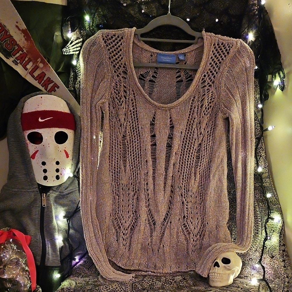 Simply Vera Vera Wang Metallic Knit Sweater